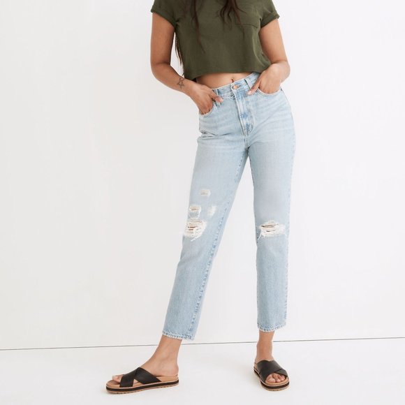 BNWT Madewell The Perfect Vintage Jean in Grandbay Wash: Ripped Edition Size 26 - Picture 2 of 4
